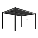 PERGOLA OGRODOWA LUXE 3x4 ALUMINIOWA Z OŚWIETLENIEM LED