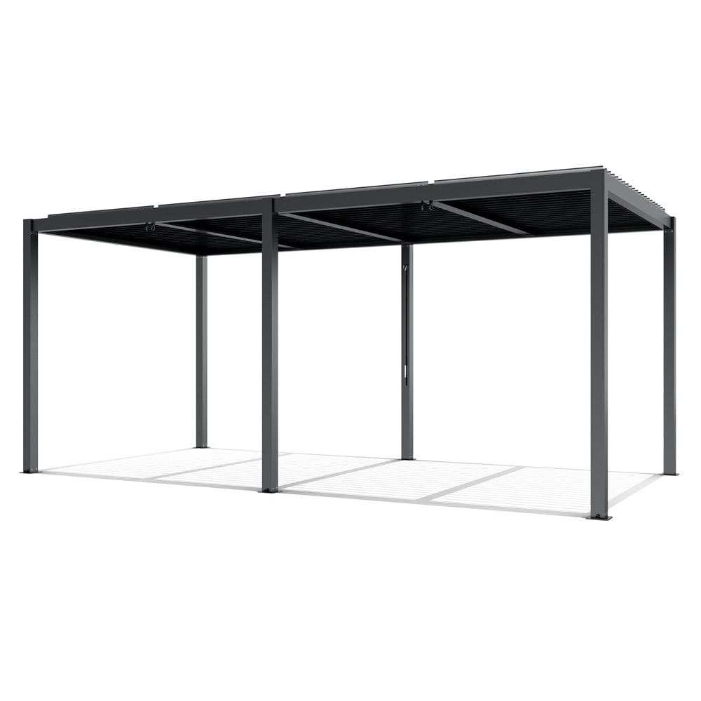 Pergola Ogrodowa  LUXE 5.8x4M Aluminiowa Z MANUALNYM OTWIERANIEM DACHU ANTRACYT